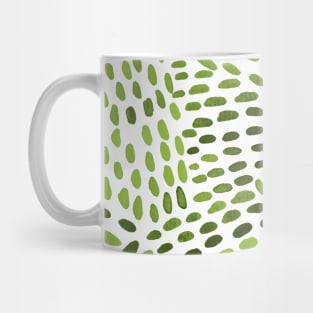 Watercolor dotted lines - sap green Mug